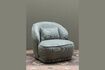 Miniature Fauteuil en tissu vert Nasrine 1