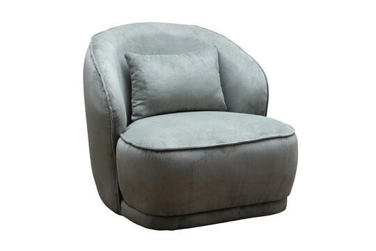 Fauteuil en tissu vert Nasrine Détouré