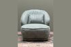 Miniature Fauteuil en tissu vert Nasrine 2