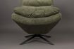 Miniature Fauteuil en tissu vert Vince 7