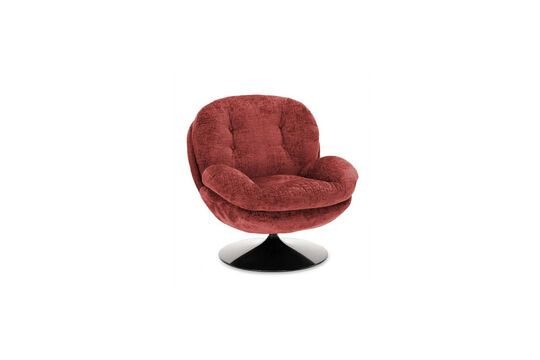 Fauteuil en velours bordeaux Memento Détouré