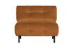 Miniature Fauteuil en velours cinnamon Lloyd 7