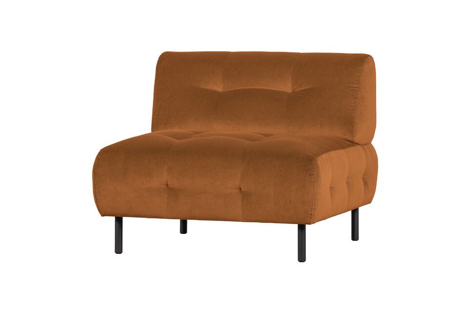 Fauteuil en velours cinnamon Lloyd Woood