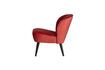 Miniature Fauteuil en velours framboise Sara 4