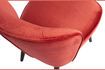 Miniature Fauteuil en velours framboise Sara 6