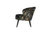 Miniature Fauteuil en velours imprimé de fleurs Bo 6