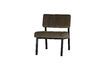 Miniature Fauteuil en velours kaki Kaja 4