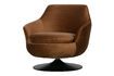 Miniature Fauteuil en velours marron Jada 4