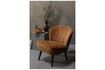 Miniature Fauteuil en velours marron Sara 3