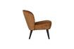 Miniature Fauteuil en velours marron Sara 7