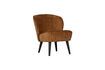 Miniature Fauteuil en velours marron Sara 8