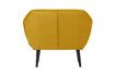 Miniature Fauteuil en velours ocre Rocco 5