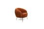 Miniature Fauteuil en velours orange So Curvy Détouré