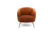 Miniature Fauteuil en velours orange So Curvy 5