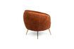 Miniature Fauteuil en velours orange So Curvy 7