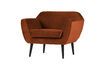 Miniature Fauteuil en velours terracotta Rocco 3