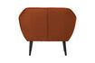 Miniature Fauteuil en velours terracotta Rocco 4