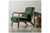 Miniature Fauteuil en velours vert Mark 1