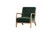 Miniature Fauteuil en velours vert Mark 4