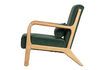 Miniature Fauteuil en velours vert Mark 5