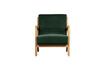 Miniature Fauteuil en velours vert Mark 3