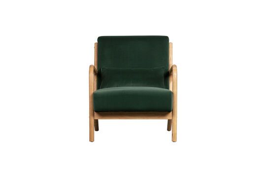 Fauteuil en velours vert Mark