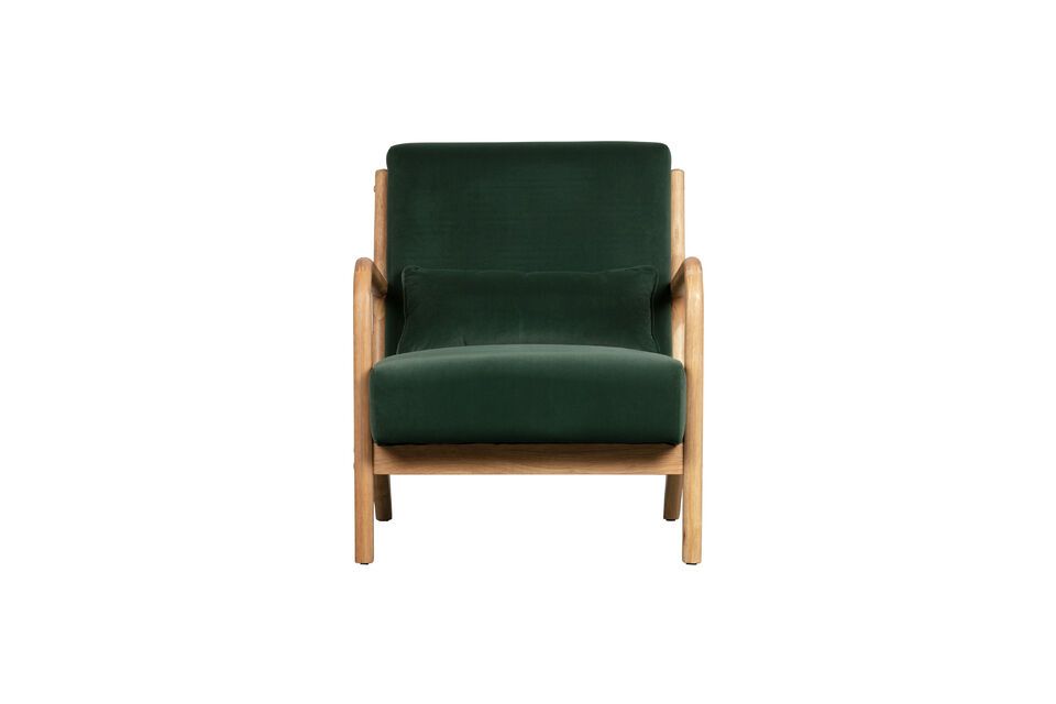 Le fauteuil en velours vert Mark