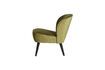 Miniature Fauteuil en velours vert olive Sara 3