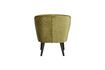 Miniature Fauteuil en velours vert olive Sara 4