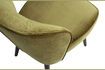 Miniature Fauteuil en velours vert olive Sara 6