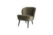 Miniature Fauteuil en velours vert Sara 5