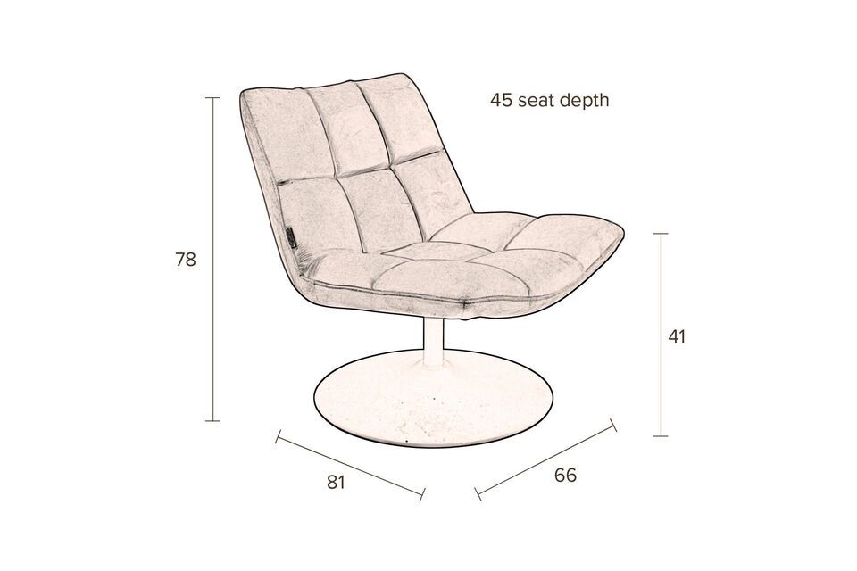 Fauteuil Lounge Bar gris clair - 14