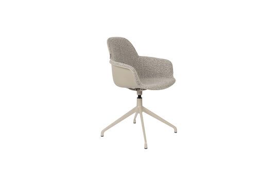 Fauteuil pivotant en tissu gris Albert Kuip Détouré