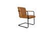 Miniature Fauteuil Stitched coloris cognac 22