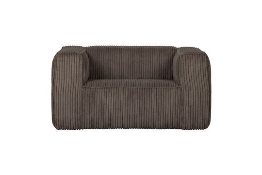 Fauteuil velours Marron Bean Détouré