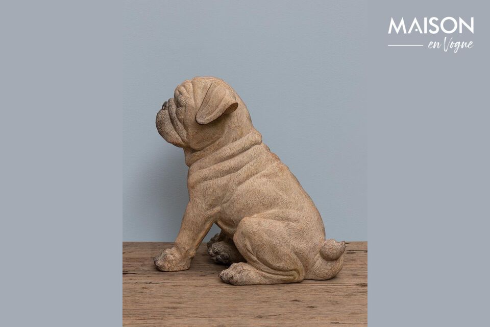 Découvrez l\'élégance et la personnalité unique que notre Figurine de Chien en Résine peut