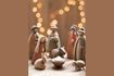 Miniature Figurine crèche en résine multicolore  4