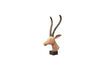 Miniature Figurine gazelle en bois clair Sculpté 5