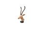 Miniature Figurine gazelle en bois clair Sculpté Détouré