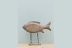 Miniature Figurine poisson en bois clair Pied 1