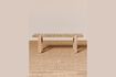 Miniature Granc banc en manguier beige Verdon 2