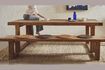 Miniature Grand banc en bois foncé Andalucia 4