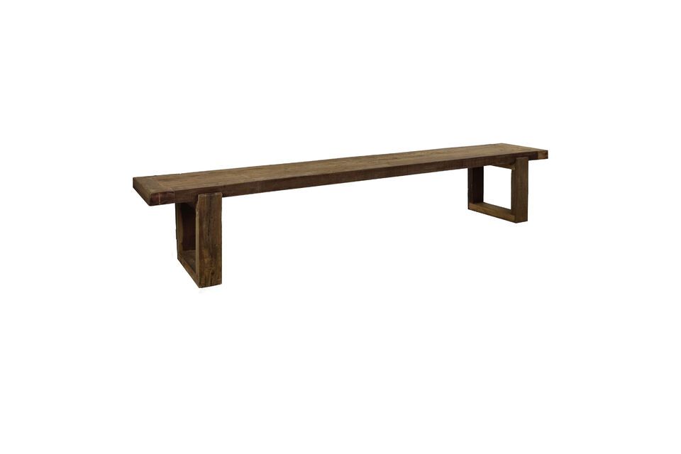 Grand banc en bois foncé Andalucia Pomax