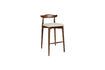 Miniature Grand tabouret de bar en bois foncé Mandela 1