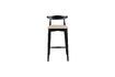 Miniature Grand tabouret de bar en bois noir Mandela 4