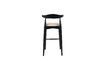 Miniature Grand tabouret de bar en bois noir Mandela 7