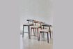 Miniature Grand tabouret de bar en bois noir Mandela 2