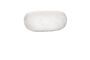 Miniature Grand tabouret d'extérieur en argile blanc Pebble Détouré