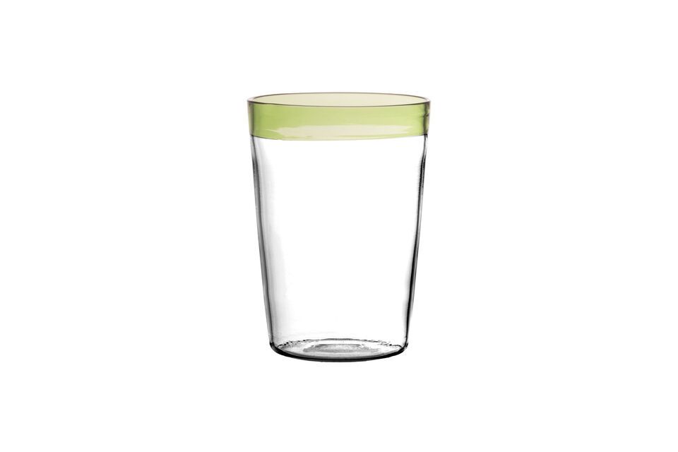 Grand verre à eau en verre vert Tarifa Pomax