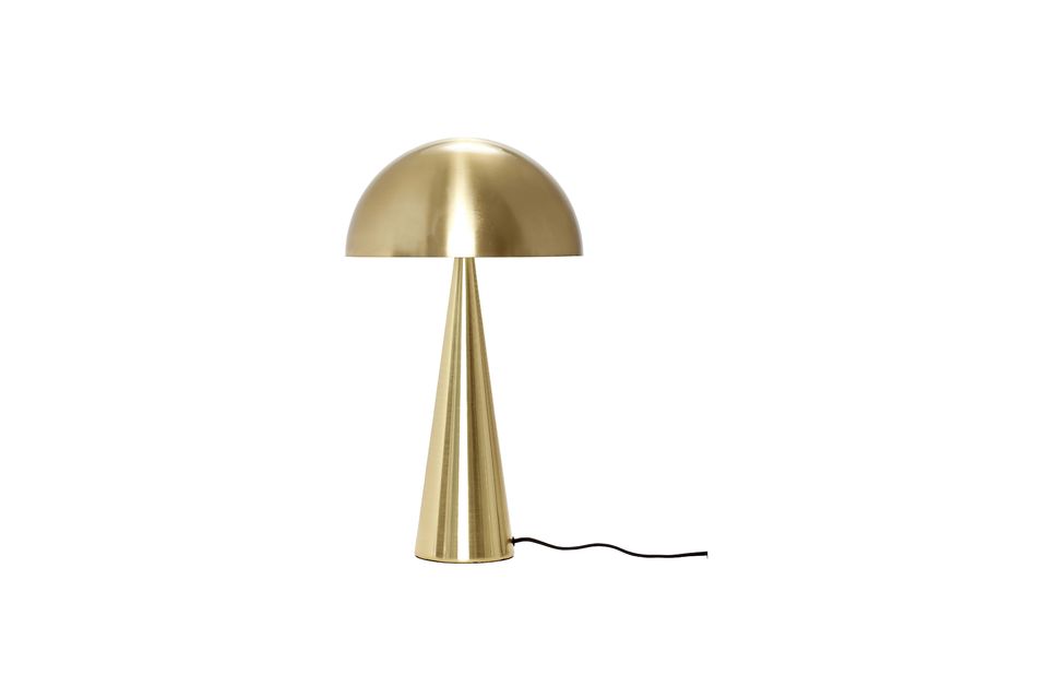 Grande lampe de table en fer doré Mush Hübsch - 52cm